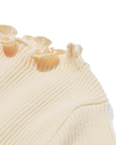 pull b&eacute;b&eacute; volants &eacute;cru &eacute;cru - 33077370ECRU - HEMA