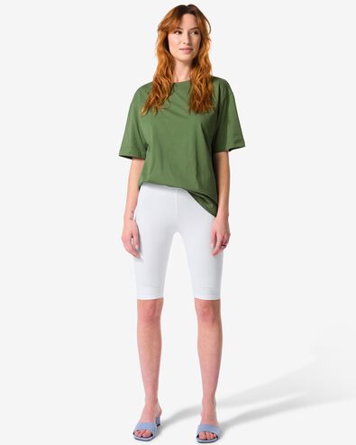 Biker-Leggings f&uuml;r Damen Nini wei&szlig; - 36268985WHITE - HEMA