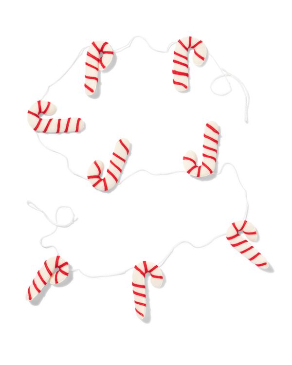 Girlande, 1,8 cm, Filz, Zuckerstangen - 25100287 - HEMA