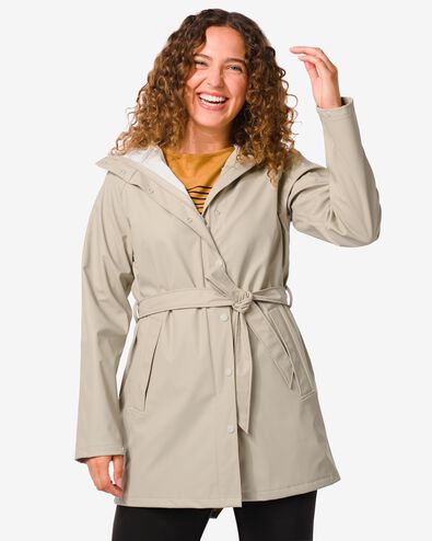 manteau imperméable femme gris argenté M - 34460082 - HEMA