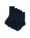 5er-Pack Damen-Socken dunkelblau 35/38 - 4230181 - HEMA