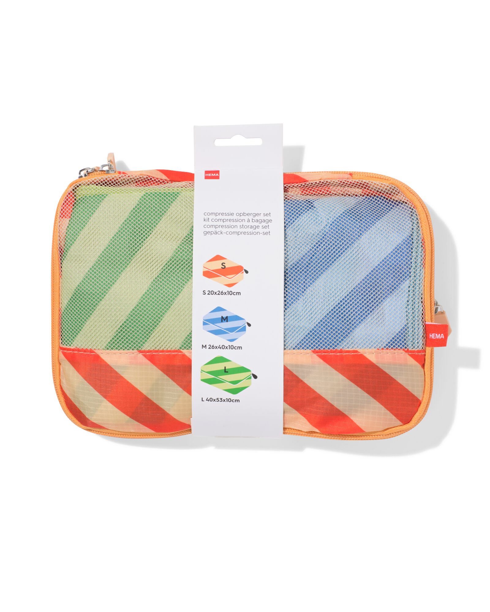 sacs de compression S+M+L - lot de 3 - 18670018 - HEMA