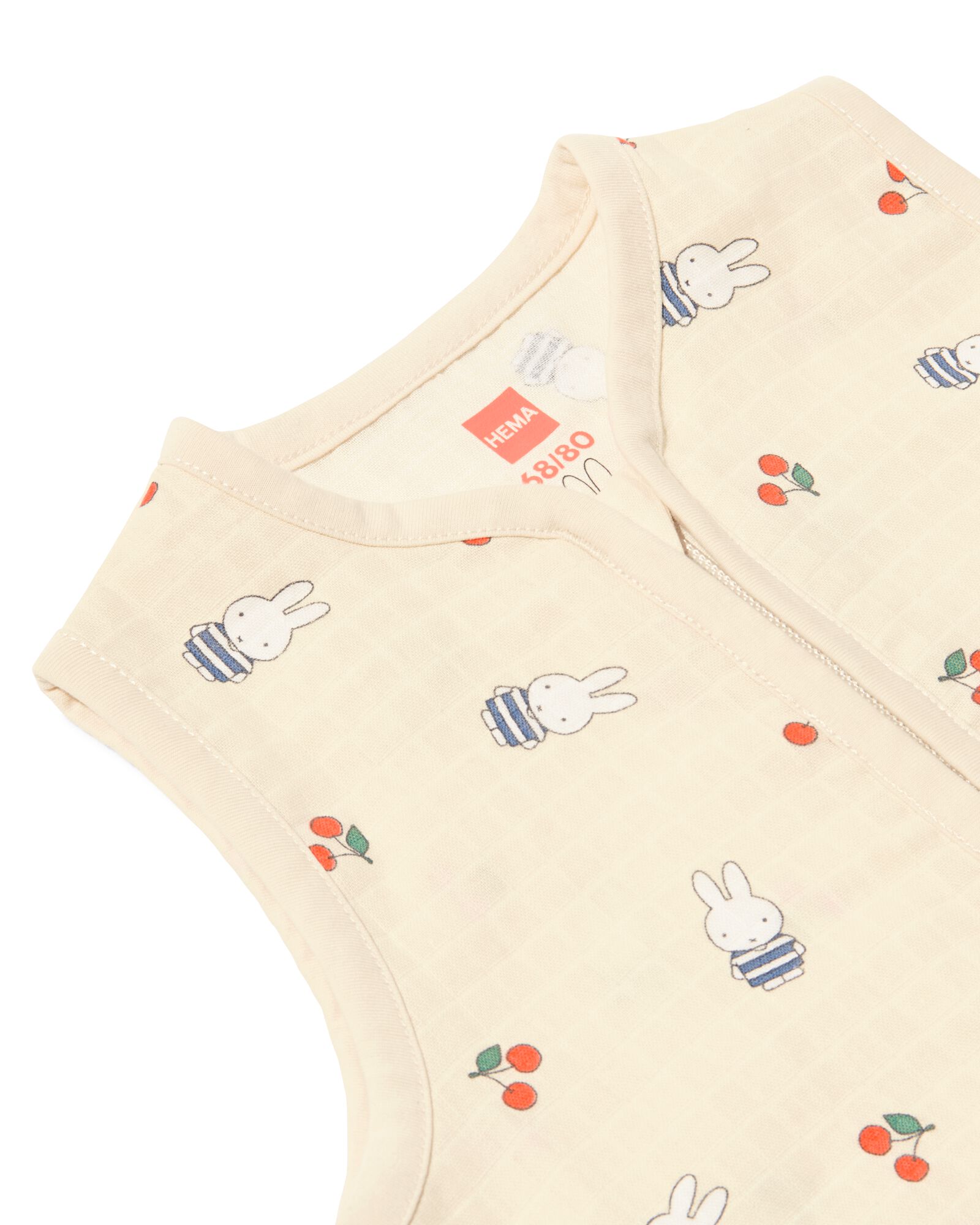 gigoteuse b&eacute;b&eacute; sans manches mousseline Miffy blanc cass&eacute; - 1000031028 - HEMA
