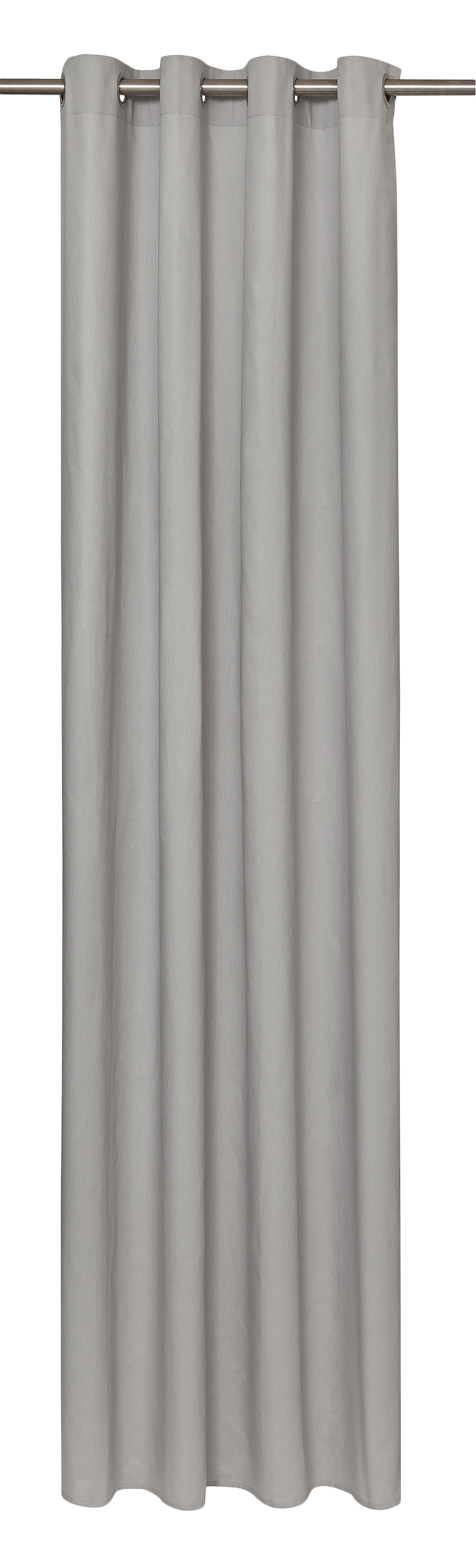 rideau pr&ecirc;t-&agrave;-poser avec anneaux gris - 7632118 - HEMA