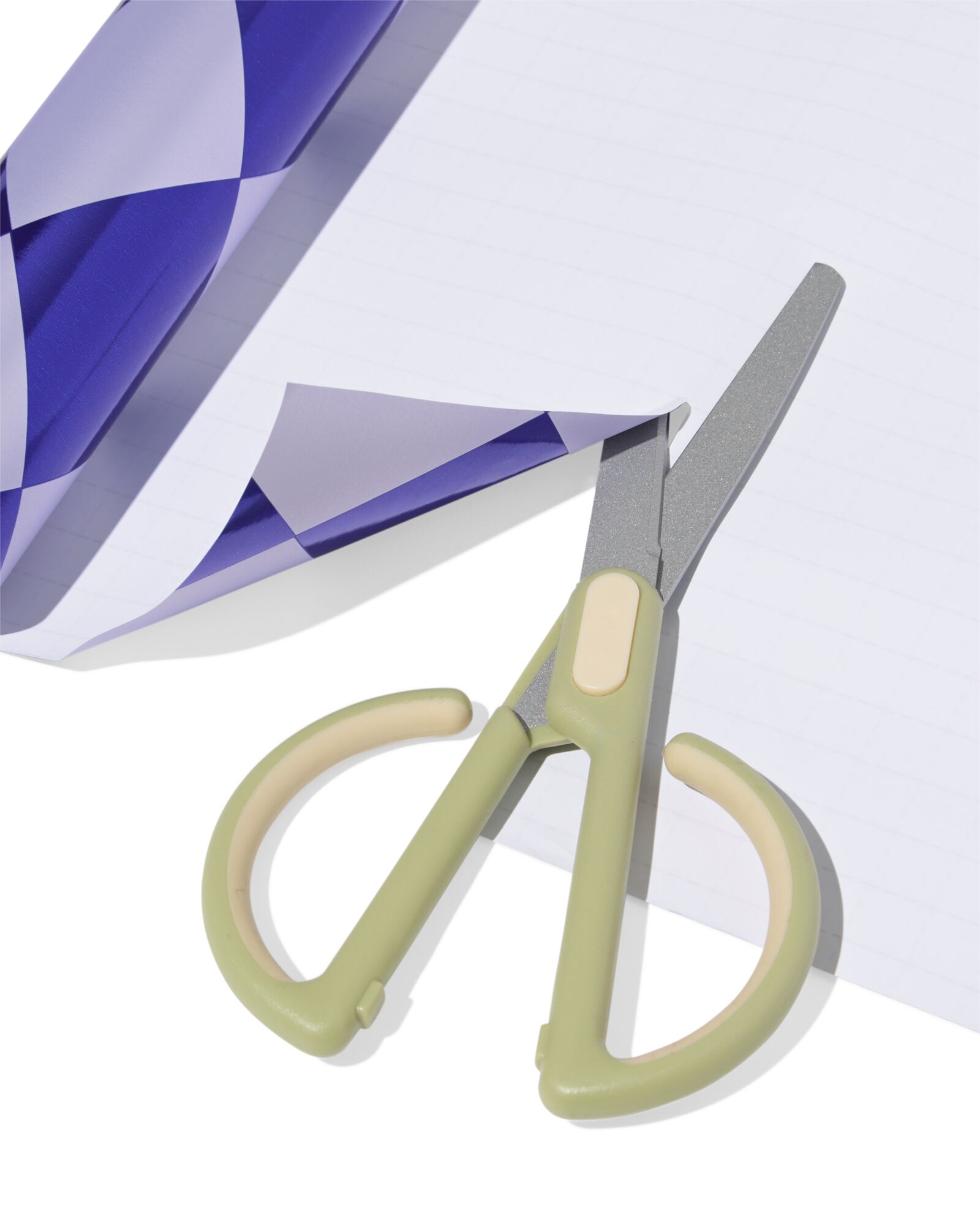 Geschenkpapier, 70 &times; 200 cm, kariert, Blau - 14700436 - HEMA