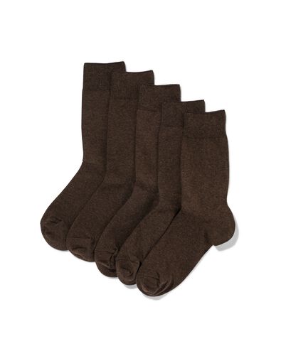 5er-Pack Herren-Socken braun braun - 1000020079 - HEMA