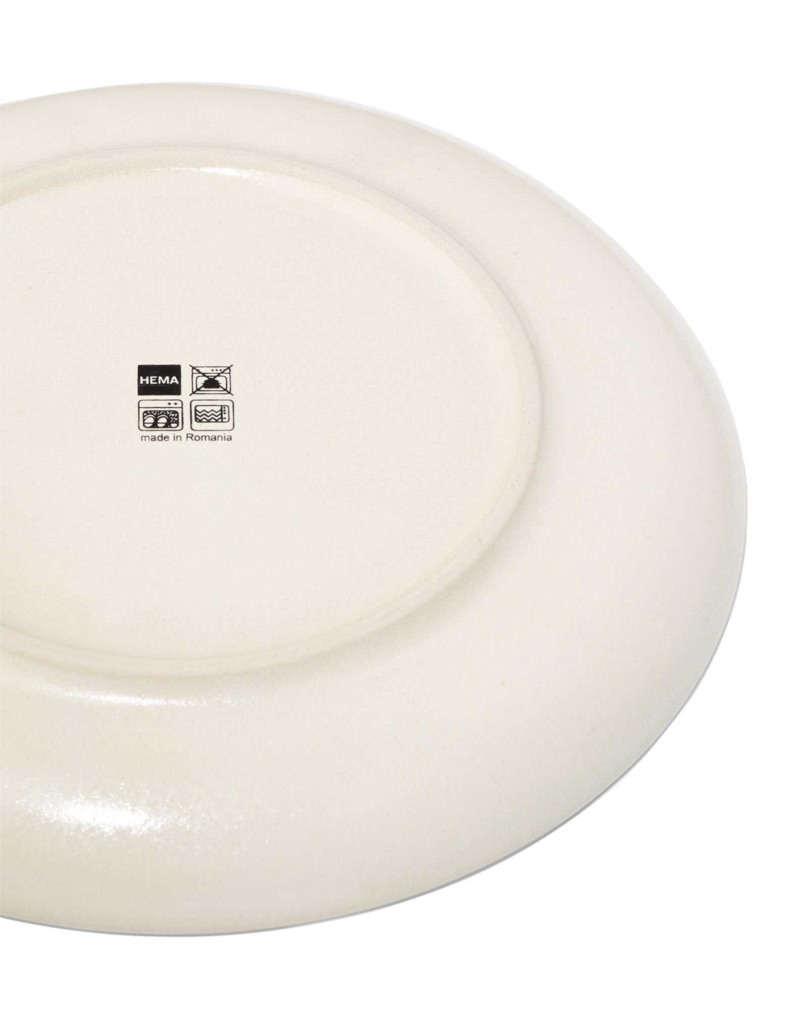 assiette &agrave; d&eacute;jeuner &Oslash;21cm PUUR gla&ccedil;ure r&eacute;active blanc cass&eacute;  - 9650132 - HEMA