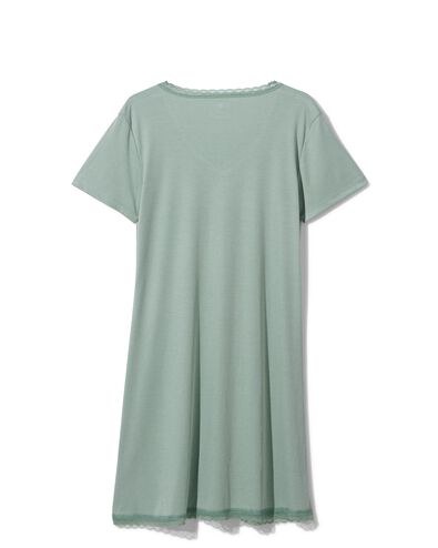 chemise de nuit femme avec viscose vert vert - 1000030239 - HEMA