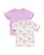 2 t-shirts bébé ajourés violet clair 98 - 33046857 - HEMA