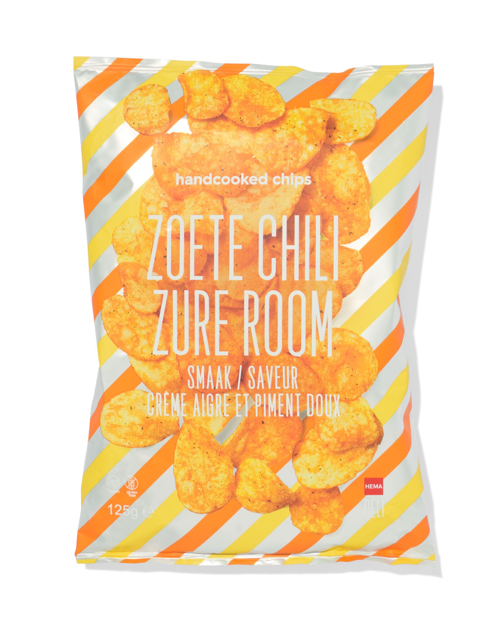 chips zoete chili en zure room 125gram - 10680007 - HEMA