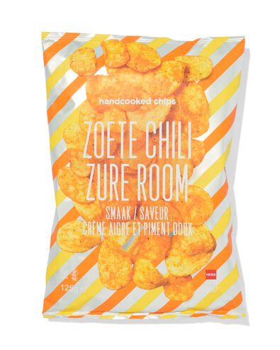 chips zoete chili en zure room 125gram - 10680007 - HEMA