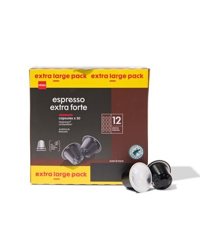 50 capsules de café espresso extra forte - 17180037 - HEMA