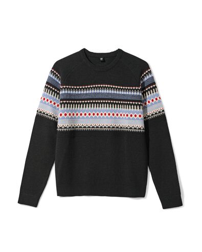 pull homme Mads Nordic bleu foncé bleu foncé - 2100040DARKBLUE - HEMA