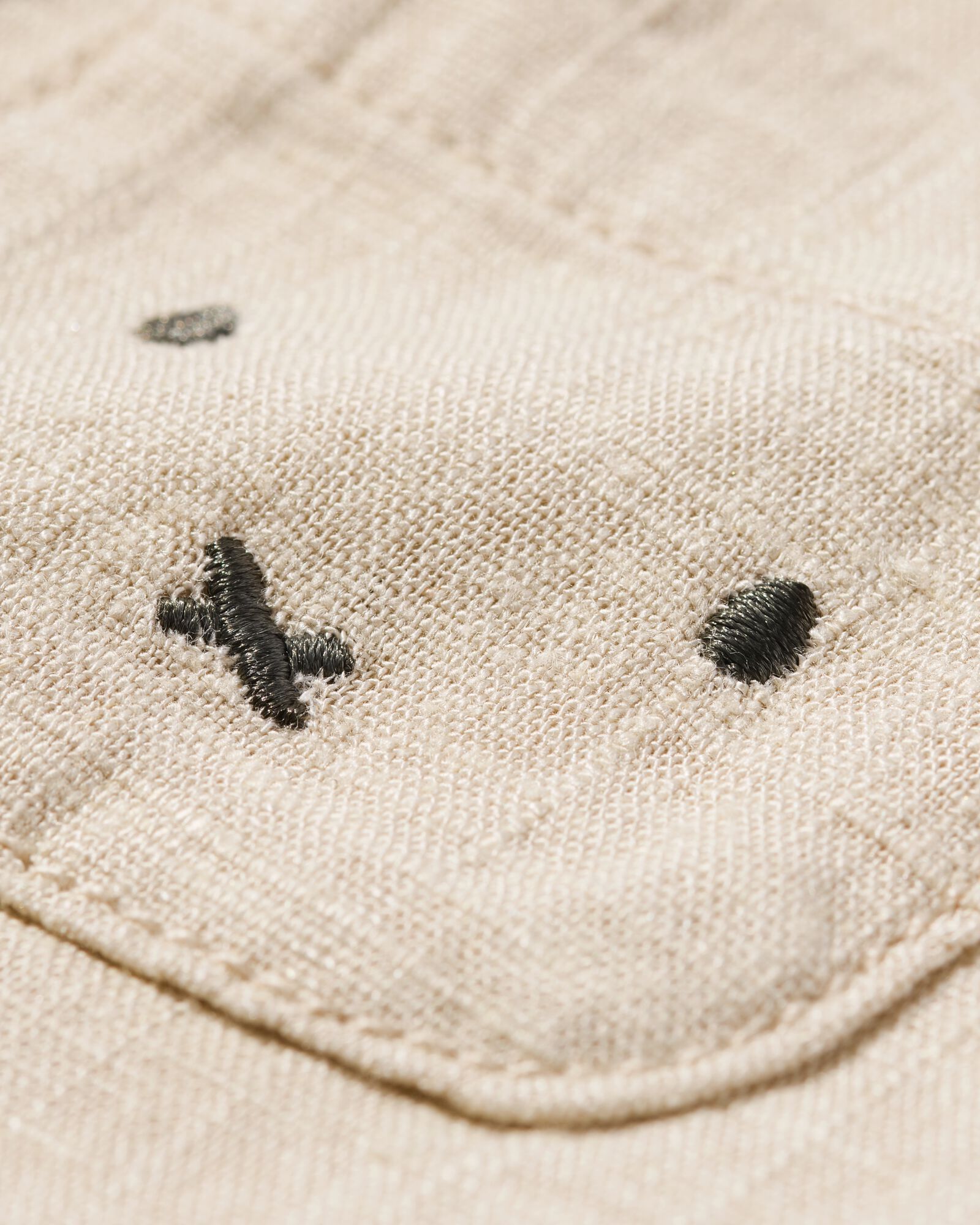 nijntje newborn jumpsuit linnen zand zand - 33452620SAND - HEMA