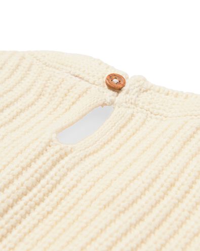 Babypullover mit Blumen ecru - 33049270ECRU - HEMA