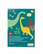 Malbuch mit Aufklebern, DIN A5, Dinosaurier - 15910183 - HEMA