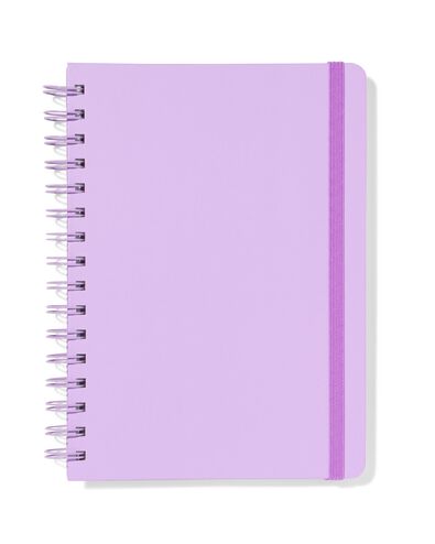 carnet A5 lign&eacute; lilas - 14120126 - HEMA