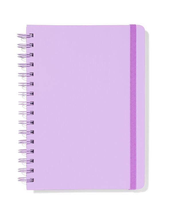 carnet A5 lign&eacute; lilas - 14120126 - HEMA