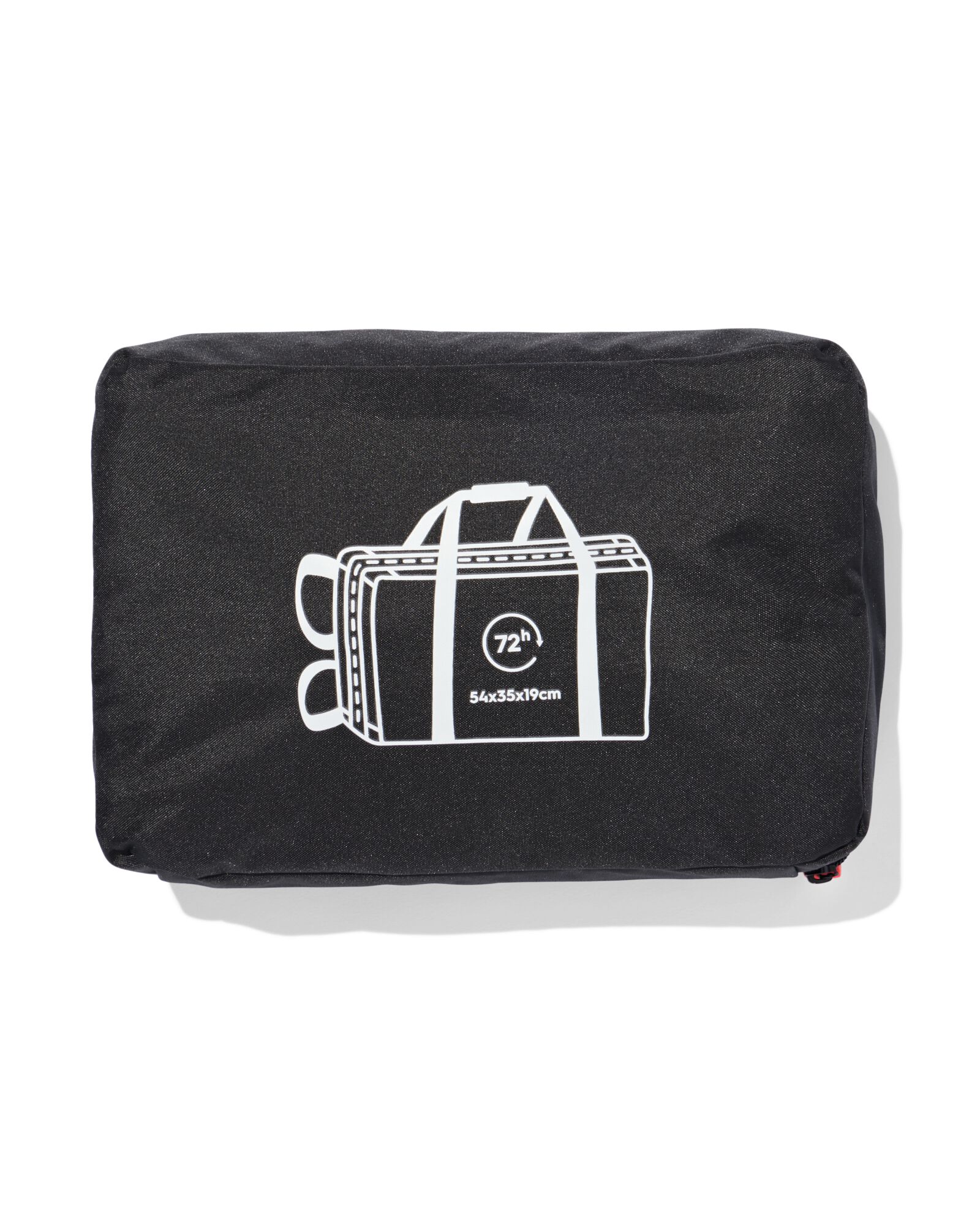 sac à dos pliant 54x35x19 rpet noir - 18640068 - HEMA