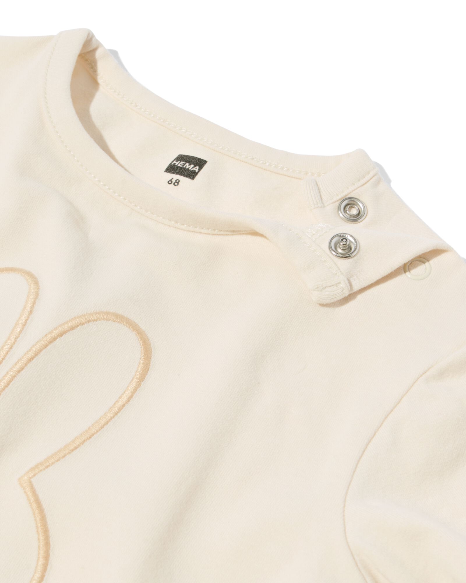 nijntje newborn T-shirt jersey ecru ecru - 33440820ECRU - HEMA