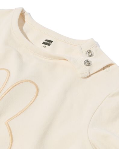 nijntje newborn T-shirt jersey ecru ecru - 33440820ECRU - HEMA
