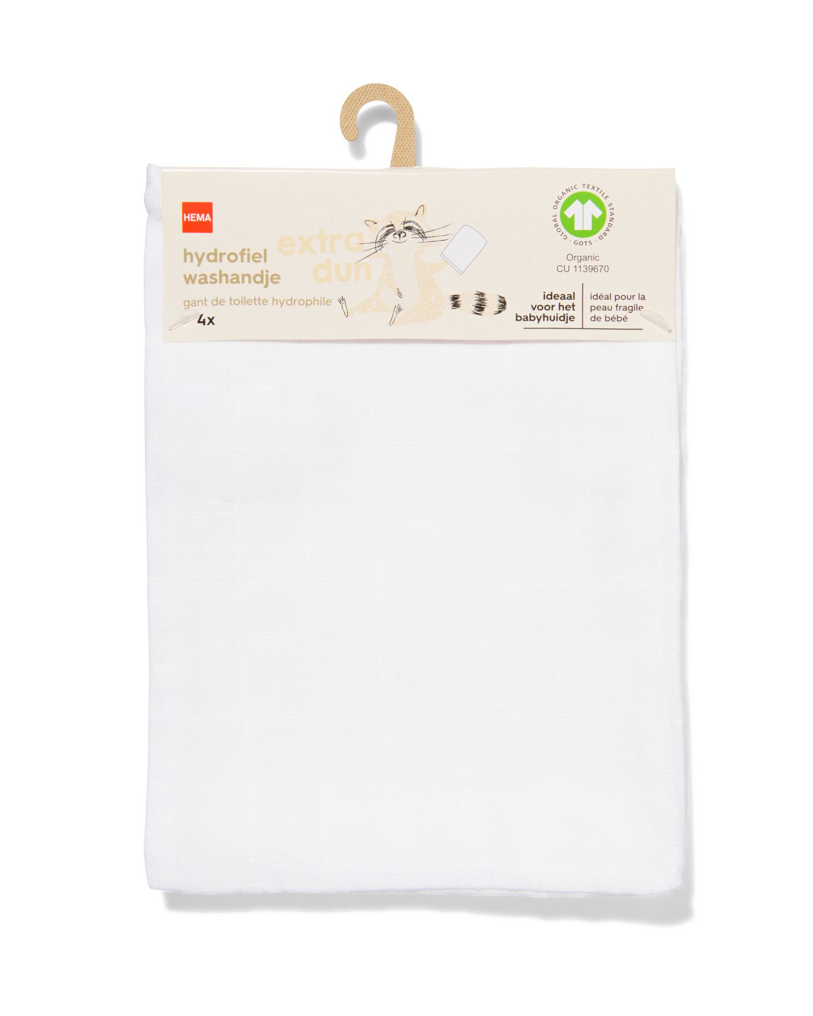 4 gants de toilette hydrophiles - 33346330 - HEMA