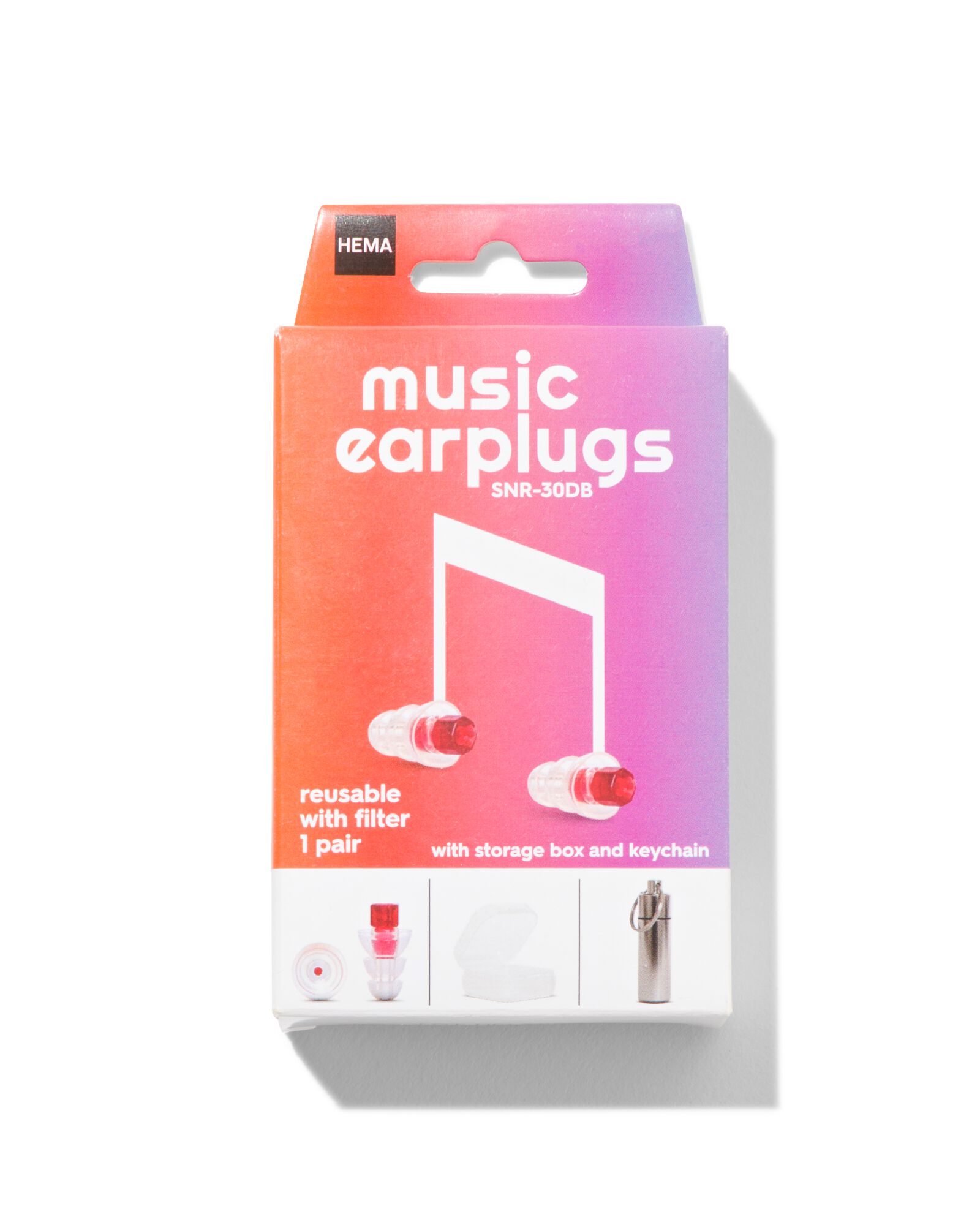 muziek oordopjes 7-10mm - 2 stuks - 11972025 - HEMA