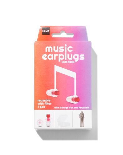 muziek oordopjes 7-10mm - 2 stuks - 11972025 - HEMA