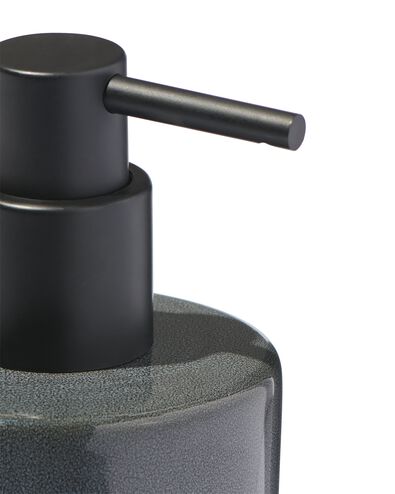 distributeur de savon - Ø8x15cm - céramique réactive - anthracite - 80310009 - HEMA