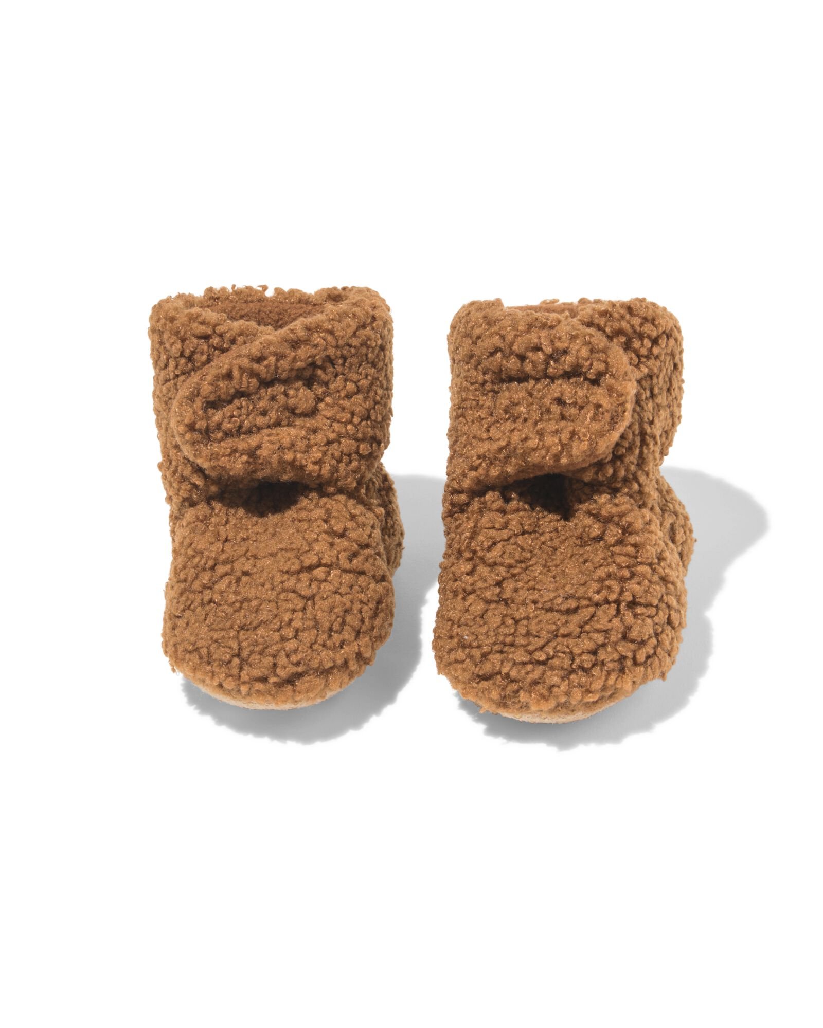 newborn sloffen teddy bruin bruin - 33200450BROWN - HEMA