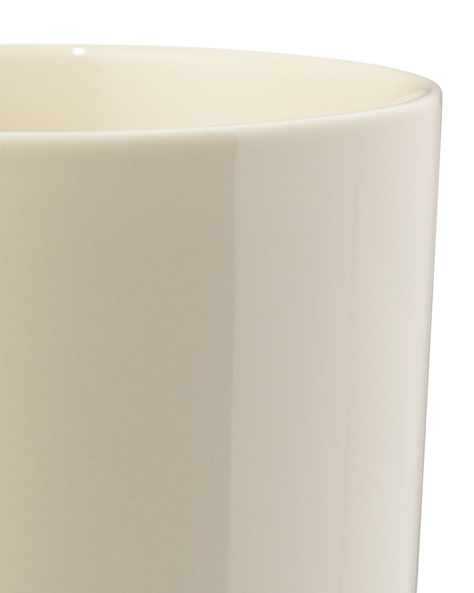cappuccinomok 350ml Knap new bone china geel - 80660309 - HEMA