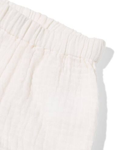 newborn kledingset mousseline gebroken wit gebroken wit - 33455320OFFWHITE - HEMA