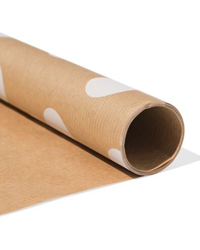 Papier cadeau 70&nbsp;x&nbsp;200&nbsp;cm kraft - 3 pi&egrave;ces - 14793262 - HEMA