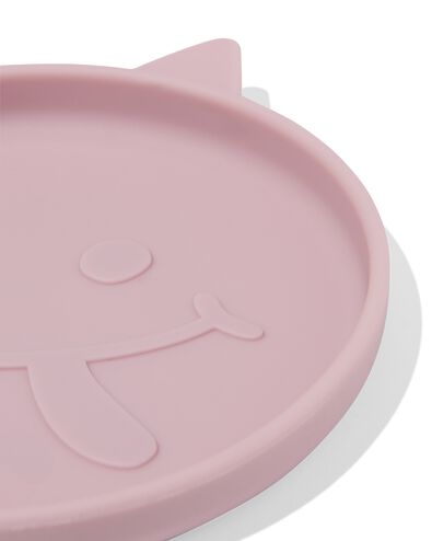 assiette enfant ⌀16 cm monstre silicone rose - 80650219 - HEMA