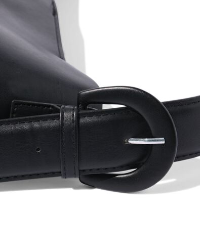 shopper leerlook zwart - 18760003 - HEMA