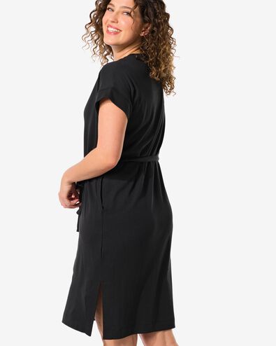 Damen-Kleid Rosa schwarz schwarz - 36261950BLACK - HEMA