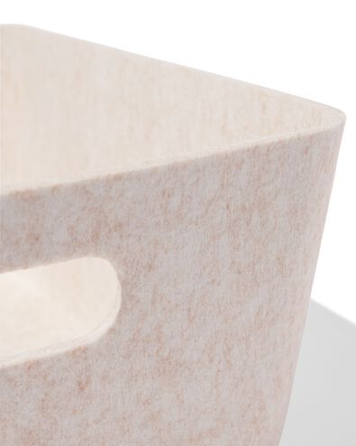 panier 27x36x17 cm feutre beige - 39800055 - HEMA