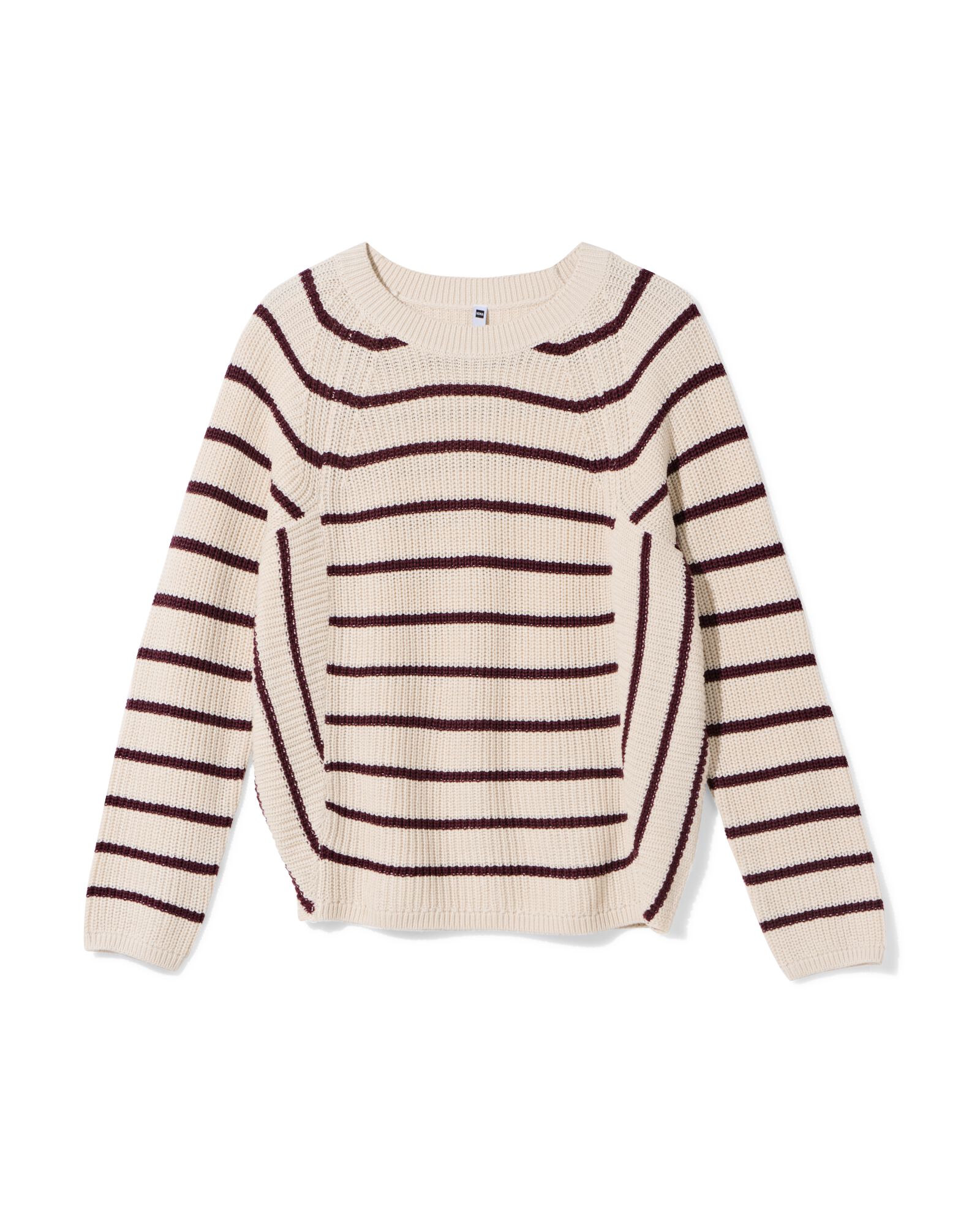 Damenpullover Olena, Feinstrick, Streifen eierschalenfarben eierschalenfarben - 36206980OFFWHITE - HEMA