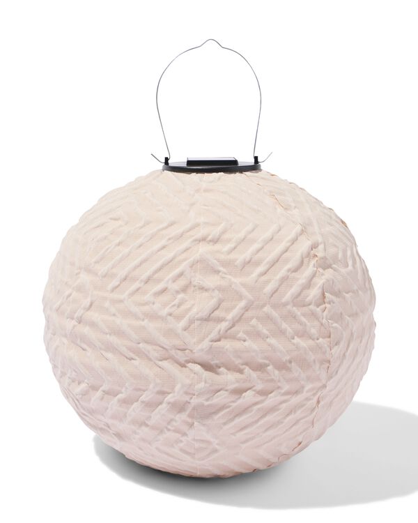 Solarbetriebene Gartenlaterne, ⌀ 28 &times; 21,5 cm, Struktur - 41800431 - HEMA