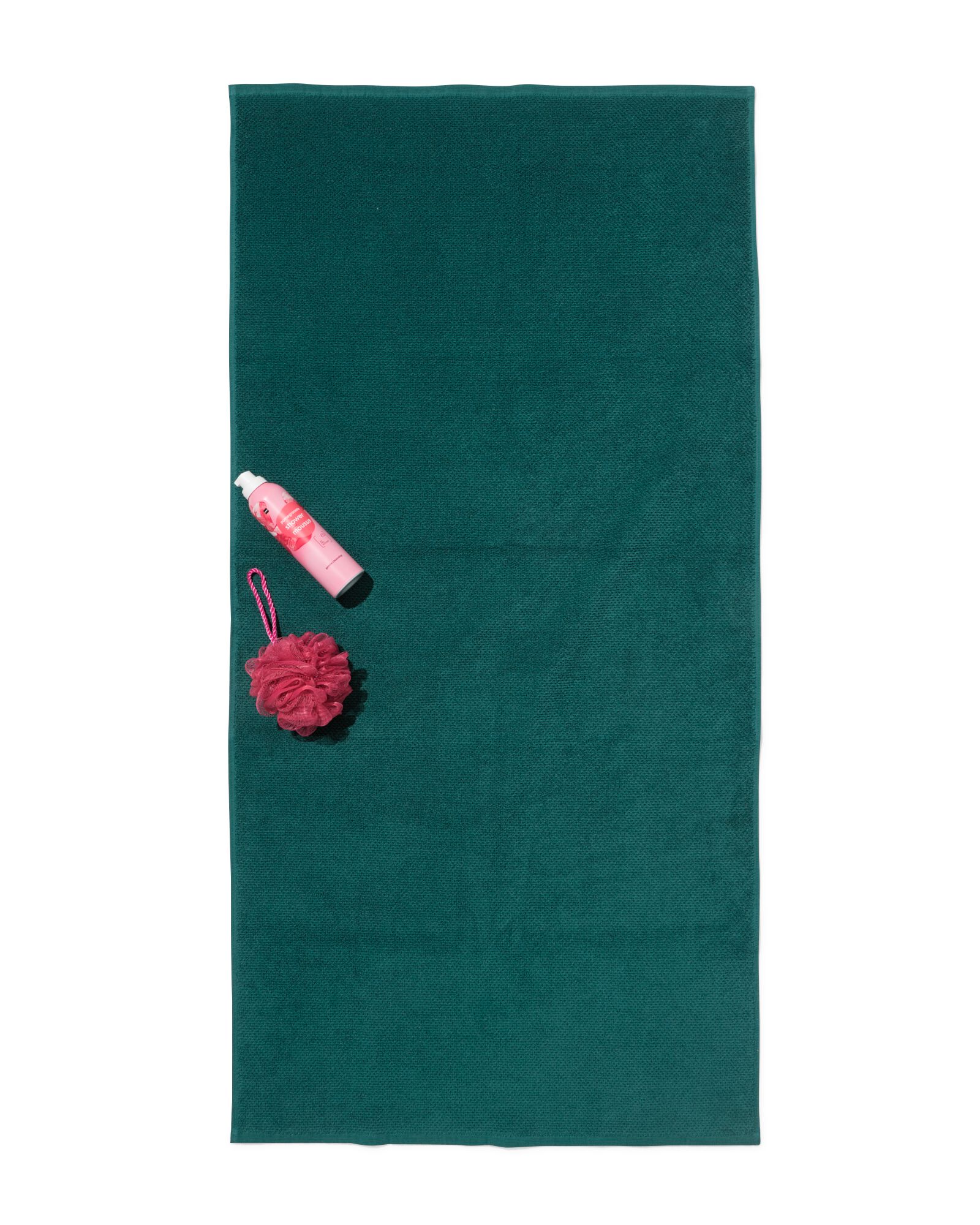 serviette de bain 2&egrave;me vie coton recycl&eacute; vert - 2000000381 - HEMA