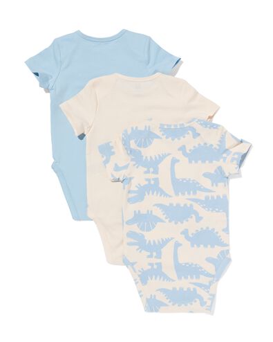 body &eacute;volutif b&eacute;b&eacute; animaux - 3 pi&egrave;ces bleu bleu - 33307060BLUE - HEMA