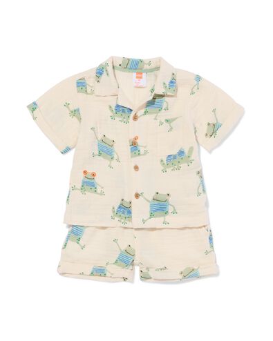 lot de v&ecirc;tements pour b&eacute;b&eacute; grenouilles	 &eacute;cru - 33138570ECRU - HEMA
