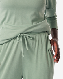 Damen-Pyjamahose, mit Viskose grün grün - 1000030247 - HEMA