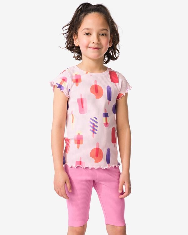 t-shirt enfant jersey  lilas lilas - 30866428LILAC - HEMA
