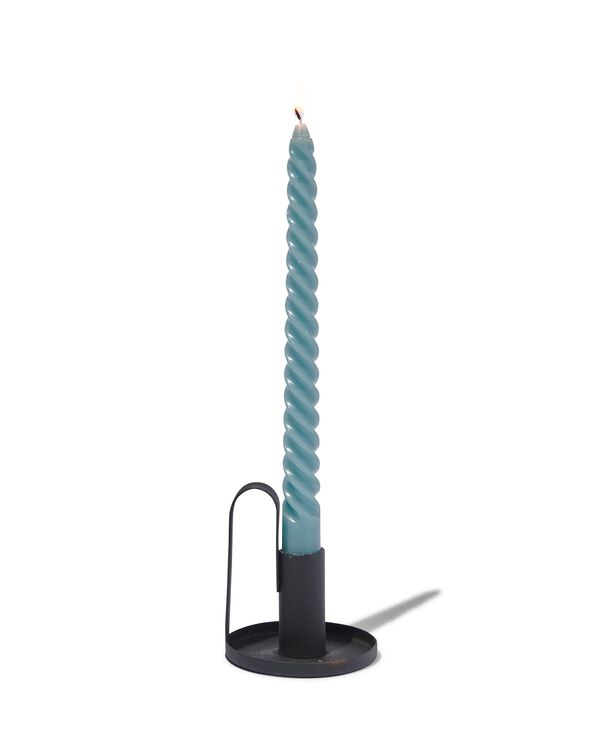 2 longues bougies dintérieur torsadées Ø2x25 bleu - 13506008 - HEMA