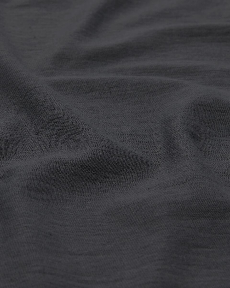 drap-housse coton jersey 180 x 200 cm gris foncé 180 x 200 - 5140007 - HEMA