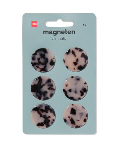 magneten tortoise - 6 stuks  - 14800180 - HEMA