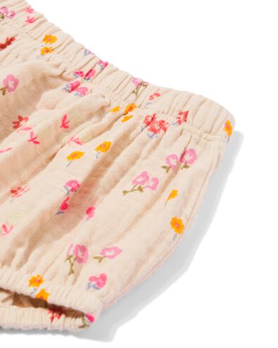 ensemble v&ecirc;tements b&eacute;b&eacute; mousseline fleurs &eacute;cru 92 - 33078176 - HEMA
