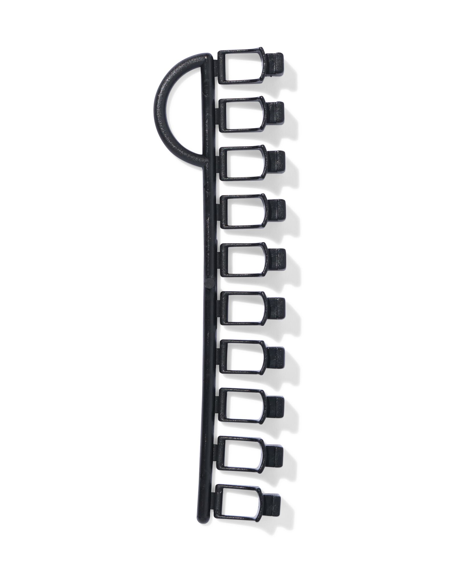 patins pour rails en U noir - 10 pi&egrave;ces - 7502011 - HEMA