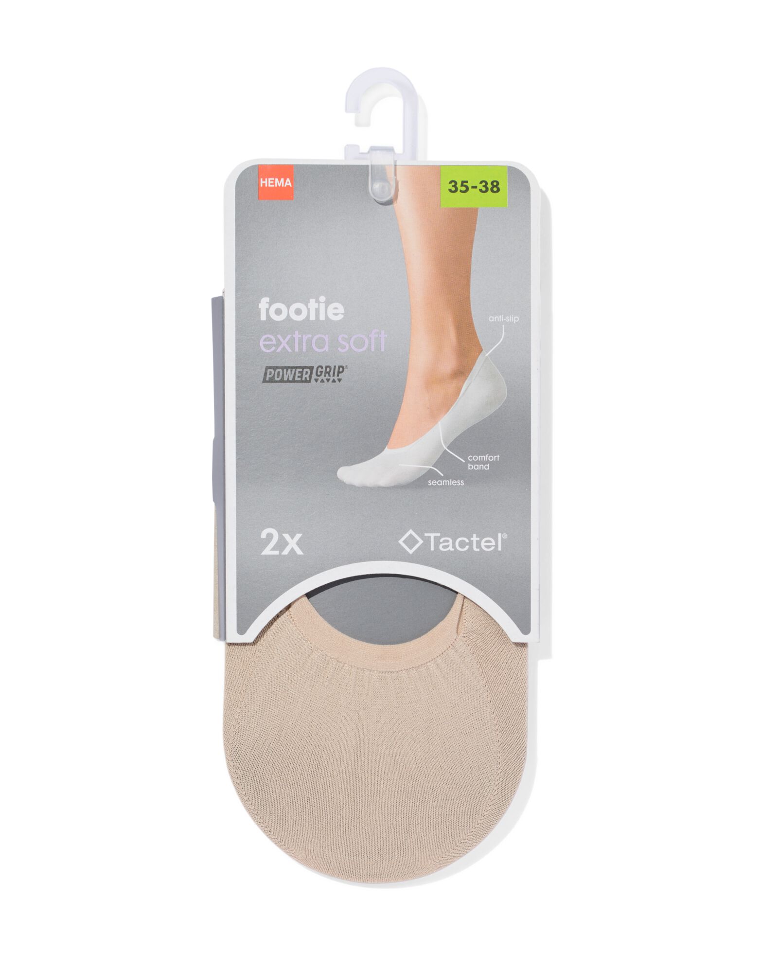 2 paires de prot&egrave;ge-bas nude nude - 1000001229 - HEMA